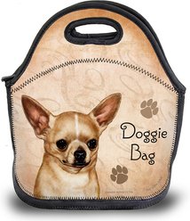 Pet Gifts USA Chihuahua Shorthair Fawn Pawtastic Lunch Tote Bag, 12 x 12 x 0.5-in