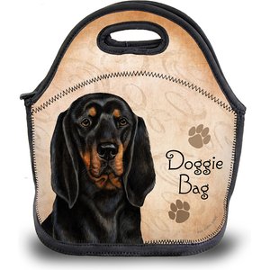 Pet Gifts USA Coonhound Black & Tan Pawtastic Lunch Tote Bag, 12 x 12 x 0.5-in