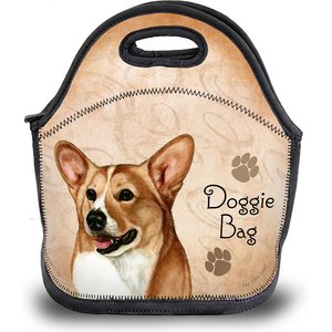 Pet Gifts USA Corgi Pembroke Tan & White Pawtastic Lunch Tote Bag, 12 x 12 x 0.5-in