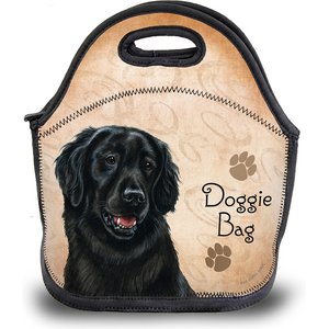 Pet Gifts USA Flat Coated Retriever Black Pawtastic Lunch Tote Bag, 12 x 12 x 0.5-in