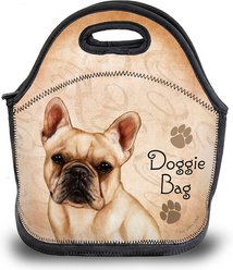 Pet Gifts USA French Bulldog Cream Pawtastic Lunch Tote Bag, 12 x 12 x 0.5-in