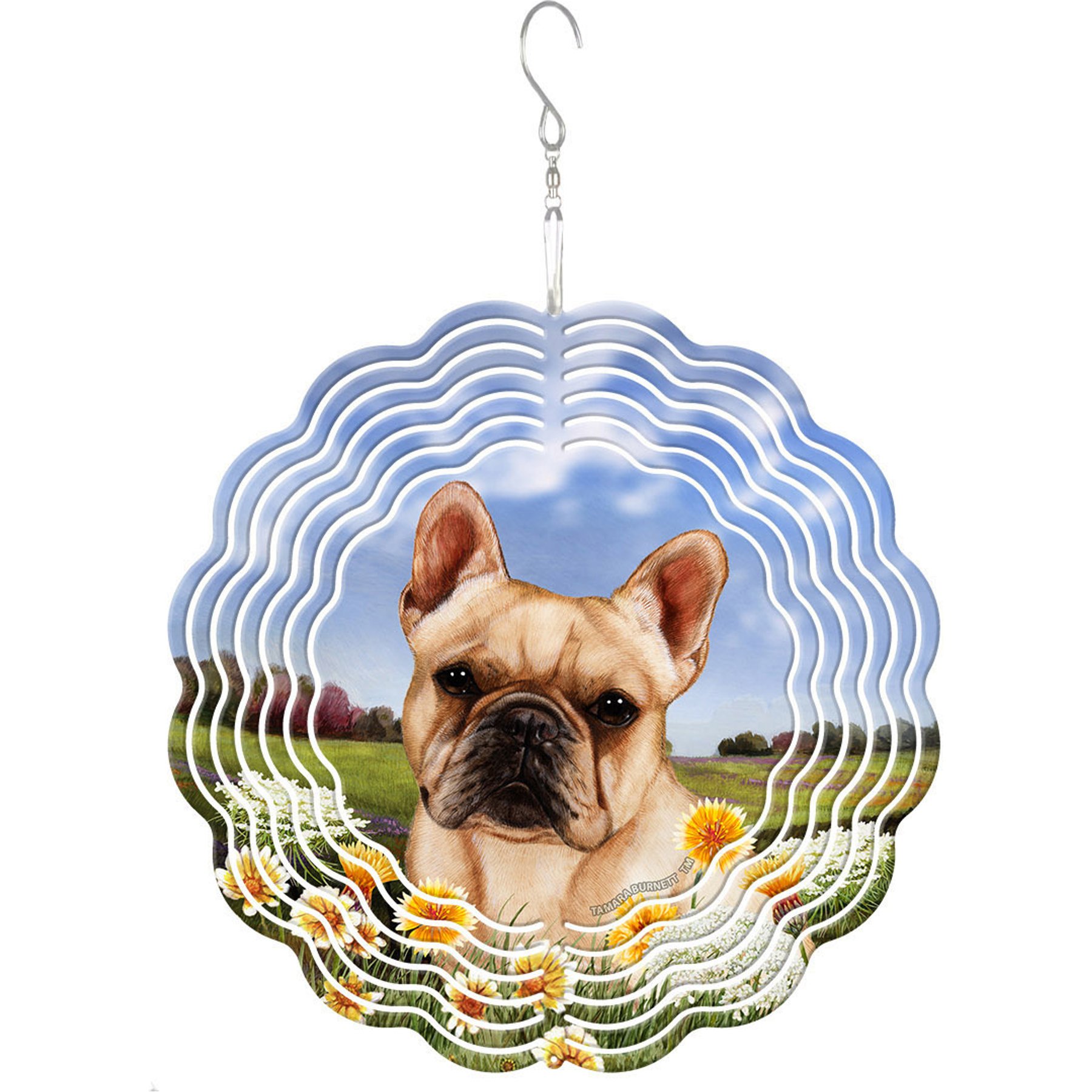 Pet Gifts USA French Bulldog Cream Wind Spinnie Outdoor Decor