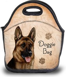 Pet Gifts USA German Shepherd Red Sable Pawtastic Lunch Tote Bag, 12 x 12 x 0.5-in