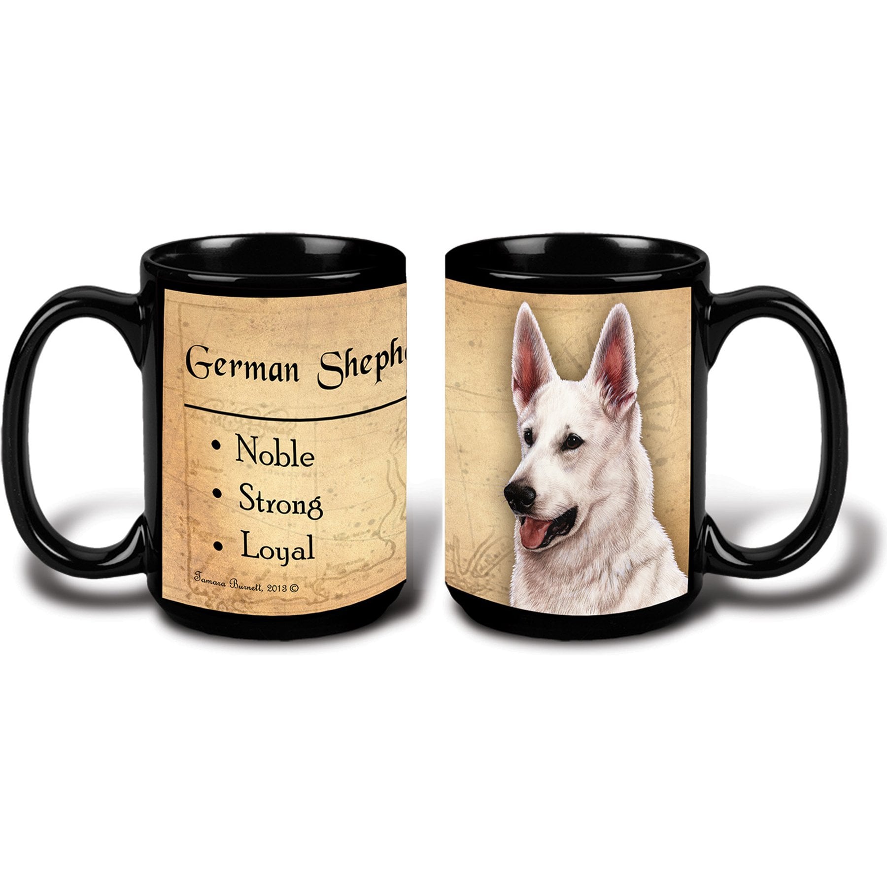 Pet Gifts USA German Shepherd White My Faithful Friend Coffee Mug, 15-oz