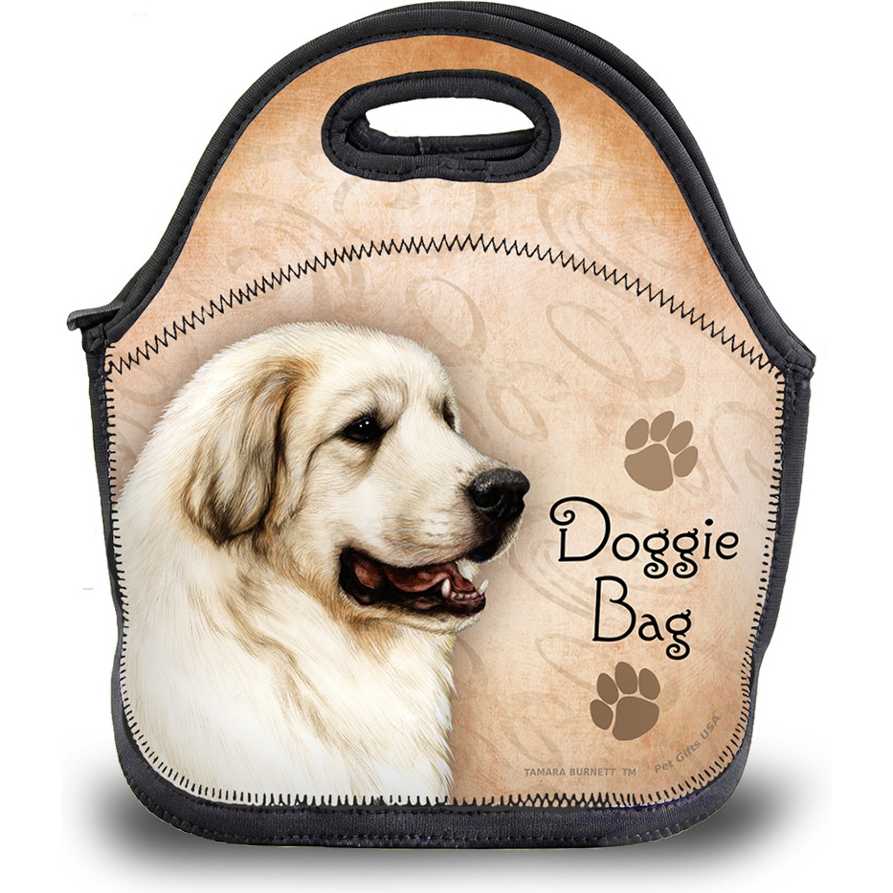 Pet Gifts USA Great Pyrenees Pawtastic Lunch Tote Bag, 12 x 12 x 0.5-in