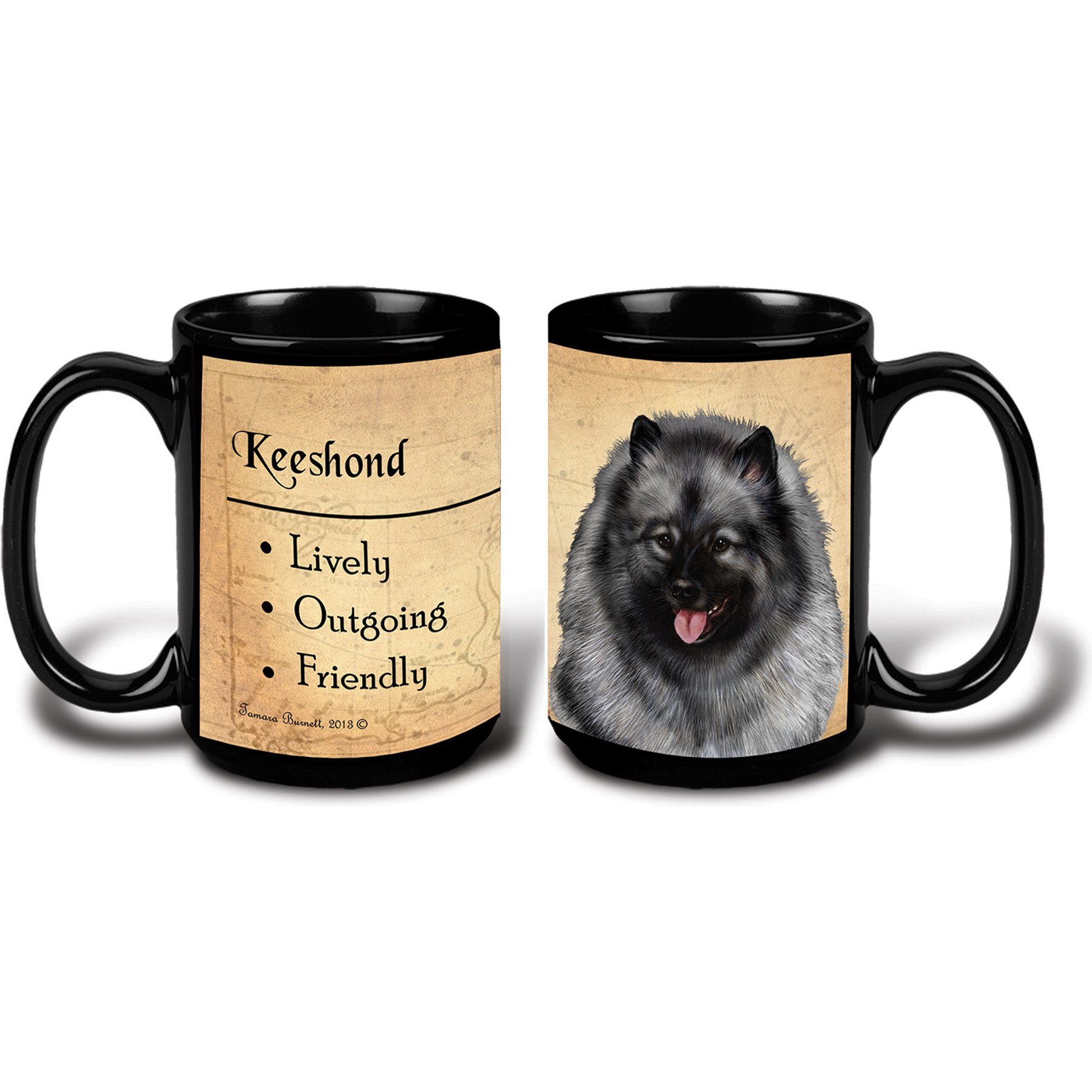 Pet Gifts USA Keeshond My Faithful Friend Coffee Mug, 15-oz