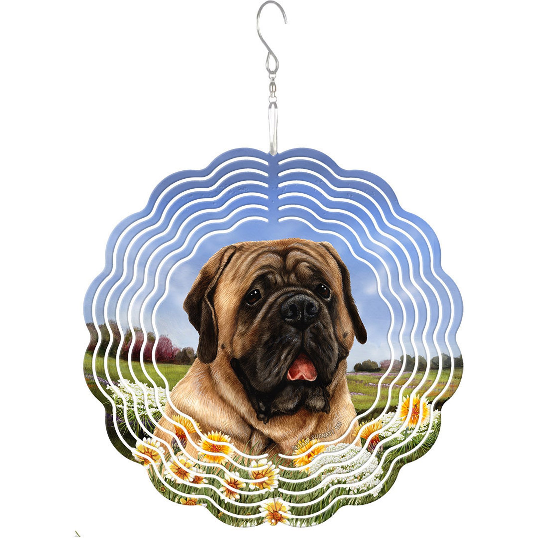 Pet Gifts USA Mastiff Fawn Wind Spinnie Outdoor Decor