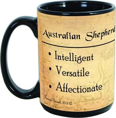 Show full view: Pet Gifts USA My Faithful Friend Dog Breed Coffee Mug, Australian Shepherd, 15-oz slide 2 of 3