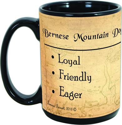 Show full view: Pet Gifts USA My Faithful Friend Dog Breed Coffee Mug, Bernese Mountain Dog, 15-oz slide 2 of 3