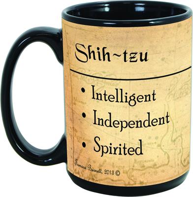 Show full view: Pet Gifts USA My Faithful Friend Dog Breed Coffee Mug, Shih Tzu, Gold & White, 15-oz slide 2 of 3