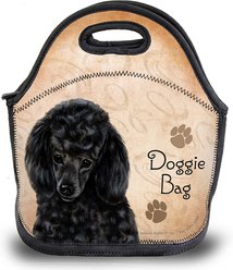 Pet Gifts USA Poodle Black Pawtastic Lunch Tote Bag, 12 x 12 x 0.5-in