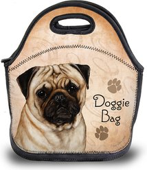 Pet Gifts USA Pug Fawn Pawtastic Lunch Tote Bag, 12 x 12 x 0.5-in