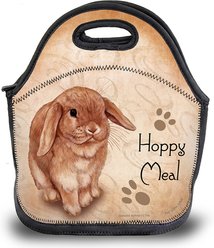 Pet Gifts USA Rabbit Mini Lop Cinnamon Pawtastic Lunch Tote Bag, 12 x 12 x 0.5-in