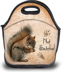 Pet Gifts USA Squirrel Pawtastic Lunch Tote Bag, 12 x 12 x 0.5-in