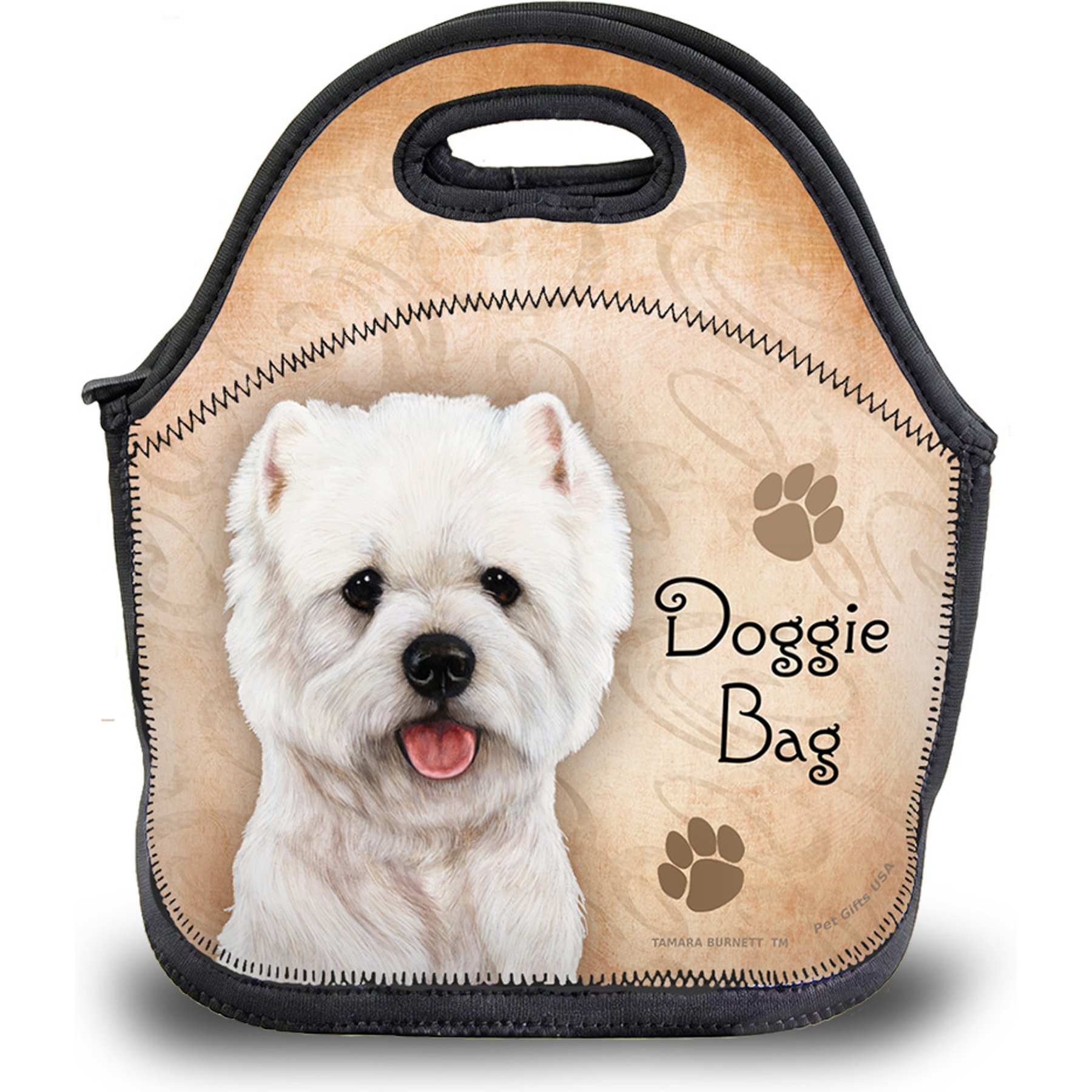 Pet Gifts USA Westie Style 1 Pawtastic Lunch Tote Bag, 12 x 12 x 0.5-in