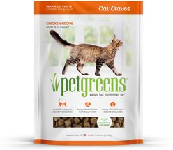 Pet Greens Cat Craves Roasted Chicken Semi-Moist Cat Treats, 3-oz bag