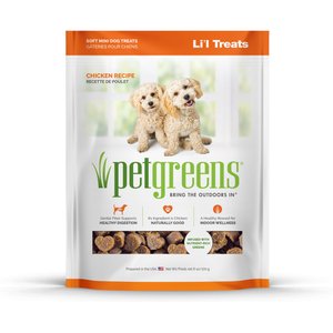 Pet Greens Roasted Chicken Semi-Moist Li'l Dog Treats, 6-oz bag