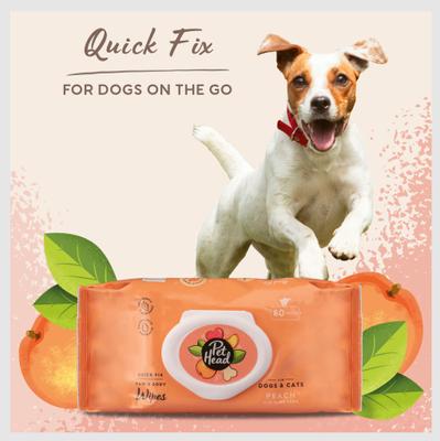 Show full view: Pet Head Dog Grooming Wipes, 80 count slide 3 of 8