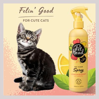 Show full view: Pet Head Felin' Good Spray Vegan Cat Deodorizer, 10.1-fl oz bottle slide 4 of 8