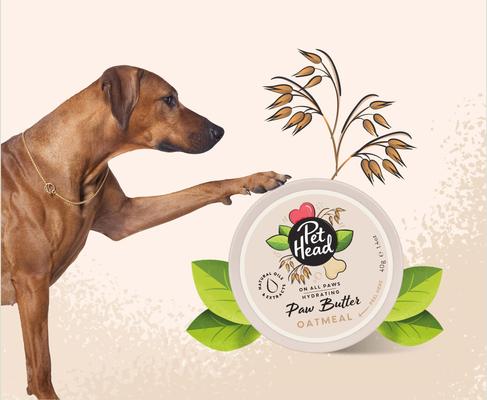 Show full view: Pet Head On All Paws Oatmeal Cat & Dog Paw Butter Soothes & Nourishes Paws & Noses, 1.4-fl oz jar slide 3 of 7