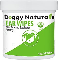 Pet Health Pharma Aloe & Eucalyptus Cat & Dog Ear Cleaner Wipes, 100 count