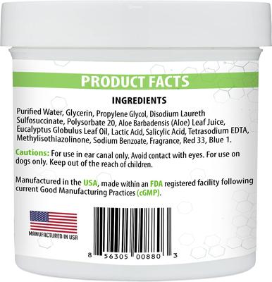 Show full view: Pet Health Pharma Aloe & Eucalyptus Cat & Dog Ear Cleaner Wipes, 100 count slide 4 of 10