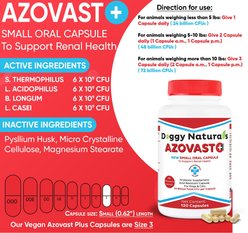 Pet Health Pharma Azovast Plus Capsule Kidney Supplement for Dogs & Cats, 120 count slide 2 of 9