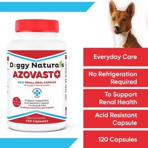 Pet Health Pharma Azovast Plus Capsule Kidney Supplement for Dogs & Cats, 120 count