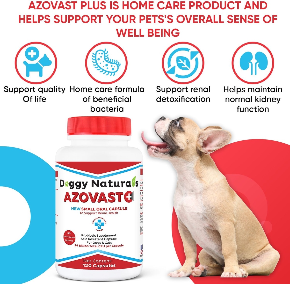 PET HEALTH PHARMA Azovast Plus Capsule Kidney Supplement for Dogs