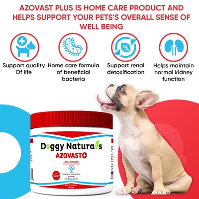 Show full view: Pet Health Pharma Azovast Plus Powder Kidney Supplement for Dogs & Cats, 6-oz jar slide 7 of 11