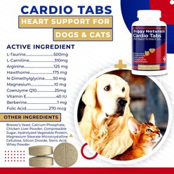 Pet Health Pharma Cardio Heart Health Chicken Flavored Tablets Supplements for Cats & Dogs, 120 count slide 2 of 9