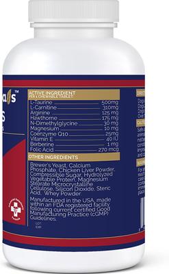 Show full view: Pet Health Pharma Cardio Heart Health Chicken Flavored Tablets Supplements for Cats & Dogs, 120 count slide 4 of 10