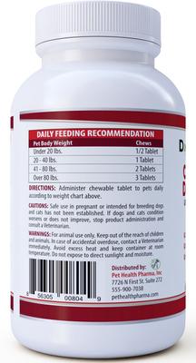 Show full view: Pet Health Pharma Cranberry D-Mannose Urinary Tract Infection Support Cat & Dog Supplement, 120 count slide 6 of 10