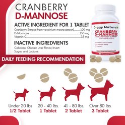 Pet Health Pharma Cranberry D-Mannose Urinary Tract Infection Support Cat & Dog Supplement, 60 count slide 2 of 8