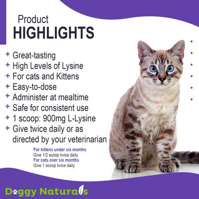Show full view: Pet Health Pharma Doggy Naturals Trulysine+ Powder Immune Supplement for Cats, 8-oz slide 6 of 9