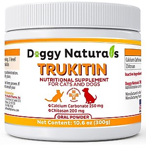 Pet Health Pharma Trukitin Powder Kidney Supplement for Dogs & Cats, 300-g jar