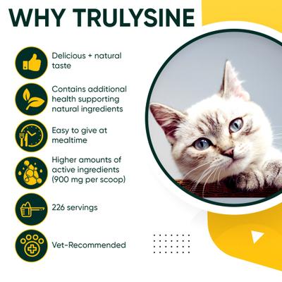 Show full view: Pet Health Pharma Trulysine & Immune Support Oral Powder Cat Supplement, 8-oz bottle slide 7 of 10