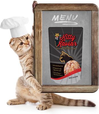 Show full view: Pet Healthy Brands Kitty Kaviar 100% Dried Bonito Fish Cat Treats, 1-oz bag slide 5 of 9