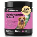Pet Honesty 10-in-1 Multivitamin with Probiotics, Glucosamine & Omega-3 Chicken Flavored Soft Chews Vitamins & Supplements for Dogs, 90 count