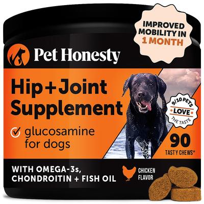 Show full view: Pet Honesty Advanced Hip + Joint Chicken Flavored Soft Chews Joint, 90 count + 10-for-1 Chicken Flavored Soft Chews Multivitamin for Dogs, 90 count slide 6 of 9