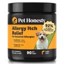 Pet Honesty Allergy Skin Health Salmon Flavored Allergy & Itch Relief, Omega-3 Supplement for Dogs, 90 count