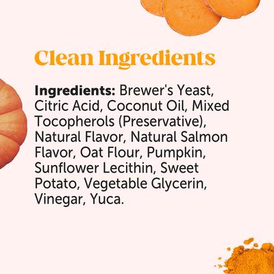 Show full view: Pet Honesty Allergy SkinHealth & Flaxseed, Omegas & Probiotics Dog Supplement, 90 count + Pet Honesty Salmon SkinHealth Snacks Skin & Coat Soft Chews Dog Supplement, 90 count slide 9 of 9