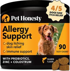 Pet Honesty Allergy Support Immunity Strength & Digestive Health + Hemp Mobility Snacks Hip + Joint Support Soft Chews Dog Supplement slide 2 of 9