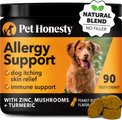 Pet Honesty Allergy Support Peanut Butter Flavored Colostrum & Turmeric Chews, Itchy Skin, Immune & Allergy...