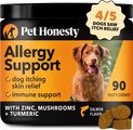 Pet Honesty Allergy Support Salmon Flavored Colostrum & Turmeric Chews, Itchy Skin, Immune & Allergy Relief...