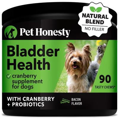 Show full view: Pet Honesty Bladder Health Cranberry Bacon Flavored Soft Chews, Urinary & Kidney Supplement for Dogs, 90 count slide 1 of 13
