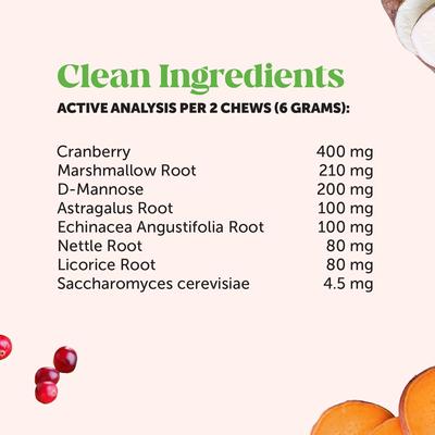Show full view: Pet Honesty Bladder Health Cranberry Bacon Flavored Soft Chews, Urinary & Kidney Supplement for Dogs, 90 count slide 4 of 13