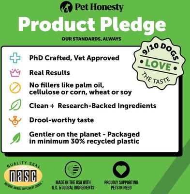 Show full view: Pet Honesty Bladder Health Cranberry Bacon Flavored Soft Chews, Urinary & Kidney Supplement for Dogs, 90 count slide 10 of 13