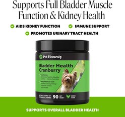 Pet Honesty Bladder Health Cranberry Chicken Flavored Soft Chews, Urinary & Kidney Supplement for Dogs, 90 count slide 2 of 8