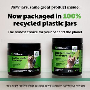 Pet Honesty Bladder Health Cranberry Chicken Flavored Soft Chews, Urinary & Kidney Supplement for Dogs, 90 count